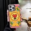 Ударопрочный чехол Bad Bunny Heart для iPhone 17 Air 16 16E 15 Pro Max 14 Plus 13 Mini 12, задняя крышка, противоударный Fundas