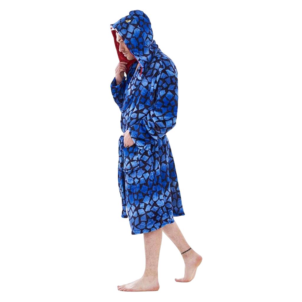 Keanu Mens Raptor Fleece Dressing Gown