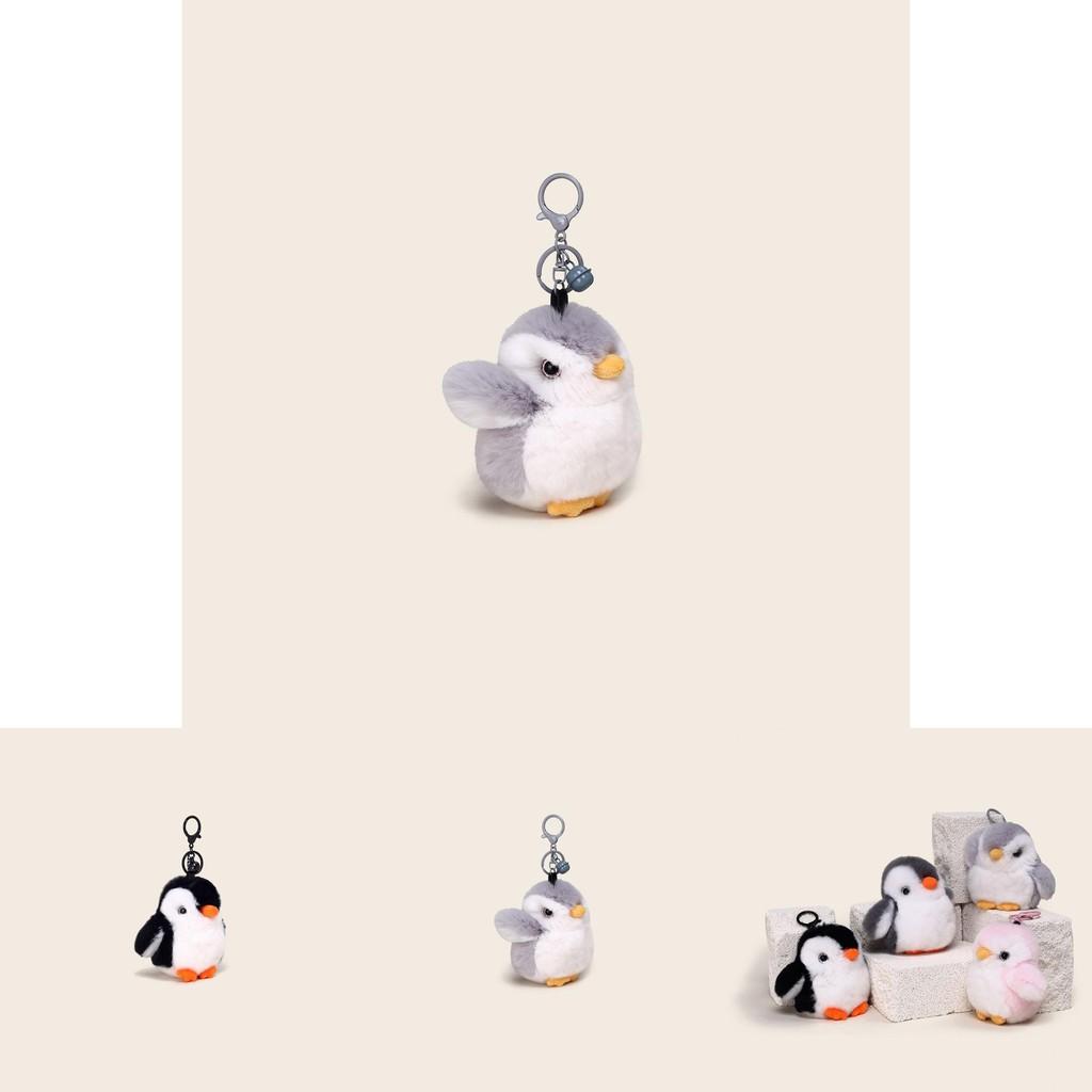 Плюшевый брелок-пингвин из натурального меха норки для коллекционеров и в подарок