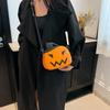 2024 Новая сумка-сумка в виде тыквы на Хэллоуин, женская сумка-мессенджер на одно плечо, модная, повседневная, простая и забавная маленькая сумка.
