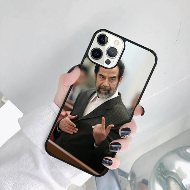 Saddam Hussein Iraq Arabic Phone Case Cover For iPhone 17 Air 15 16 14 11 12 13 Pro MAX Plus