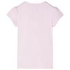 T-shirt pour enfants à mancherons rose pâle 92/104/116/128/140