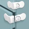 3pcs Child Safety Locks Cabinets Drawers Fridge Easy To Install No Drilling Required Durable ABS Material