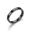 Trendy Titanium Steel Polished Band for Women: European & American Style Simple Couple Ring