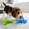 Assorted Colors Dog Food Toy 3-Hole Round Dog Puzzle Toy Teeth Care Chew Toy  Daily Feeding