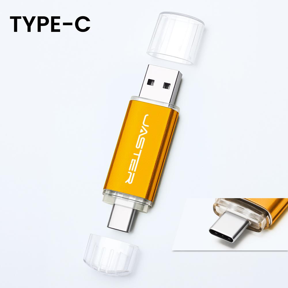 Высокоскоростной USB-накопитель TYPE C 2-в-1 128 ГБ 64 ГБ 32 ГБ Металлический флеш-накопитель-ручка для смартфона, автомобиля, телевизора USB-стик 4 ГБ 8 ГБ 16 ГБ Креативный подарок