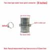 Aluminum Alloy Water Hose Quick Connector, 2-Claw, Thickened, Available in 1, 2, 2.5, 3, and 4 Inch Sizes