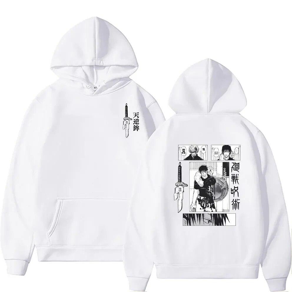 Japanese Anime Jujutsu Kaisen Fushiguro Toji VS Satoru Gojo Graphic Hoodie Unisex Unisexga Clothes Unisex Vintage Oversized Sweatshirts