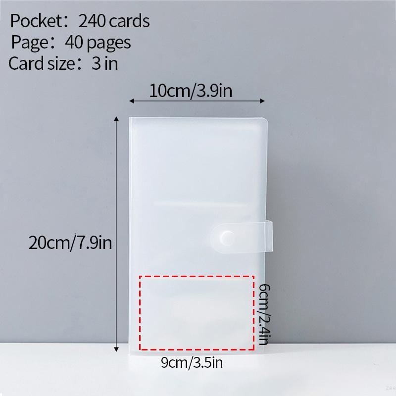 3inch Photocard Holder Idol Cards Collect Book Transparent Photo Picture Album Idol Photocards Holder Kpop ID Card Picture Card