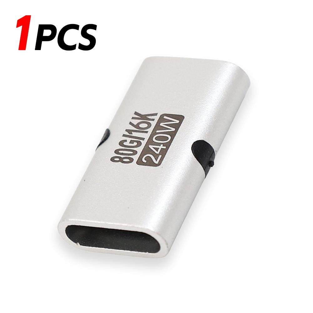1-10 шт. 240 Вт PD 80 Гбит/с Высокоскоростной USB C female-female Адаптер 16K 60 Гц Видео для MacBook Pro Air IPad Type-C ХАБ Конвертер