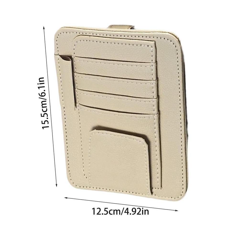 Автомобильный козырек-органайзер, сумка с несколькими карманами, устойчивый к царапинам автомобильный козырек, держатель для карточек, очков, держатель для хранения автомобилей