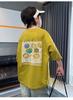 Children's clothing, boys' short sleeved T-shirt, summer clothing, 2026 new item, mid size children's summer half sleeved boys' top, t
