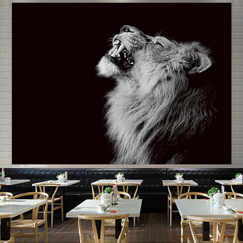 Скандинавский американский лесной тигр, большой гобелен, настенный гобелен с геометрическим рисунком, гобелен в стиле хиппи, домашний декор, эстетическое украшение