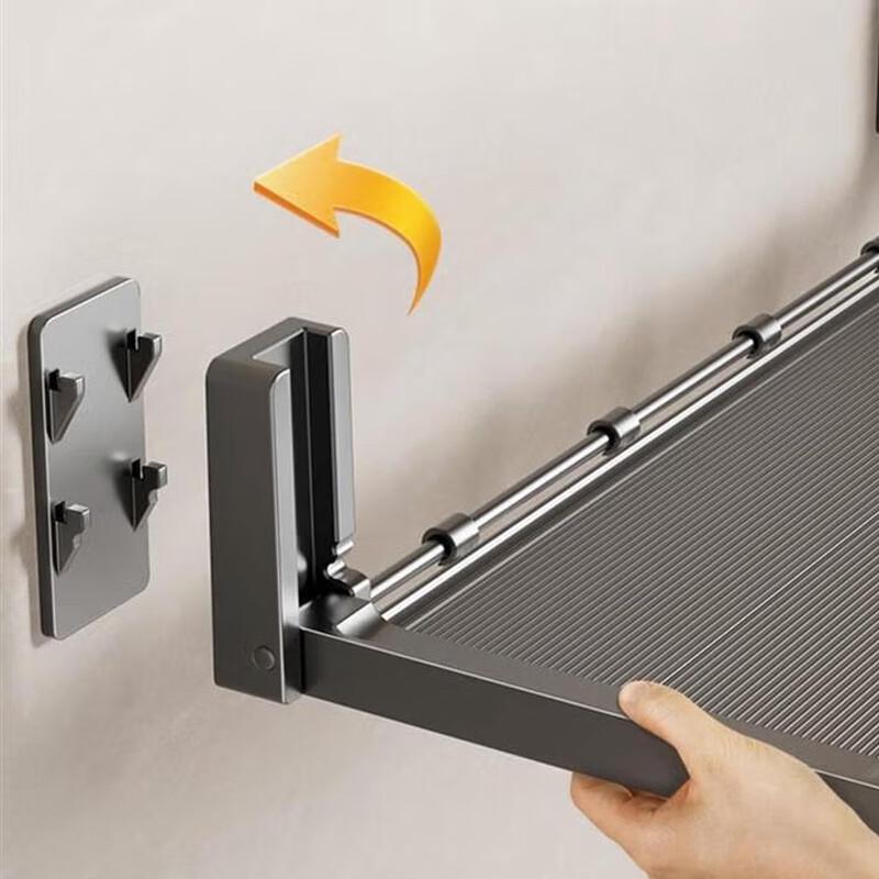 Настенная складная кухонная полка для хранения и подготовки продуктов