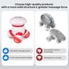 Portable Handheld Massager with LED Light for Neck Back Pain Relief, Battery Powered Compact Design