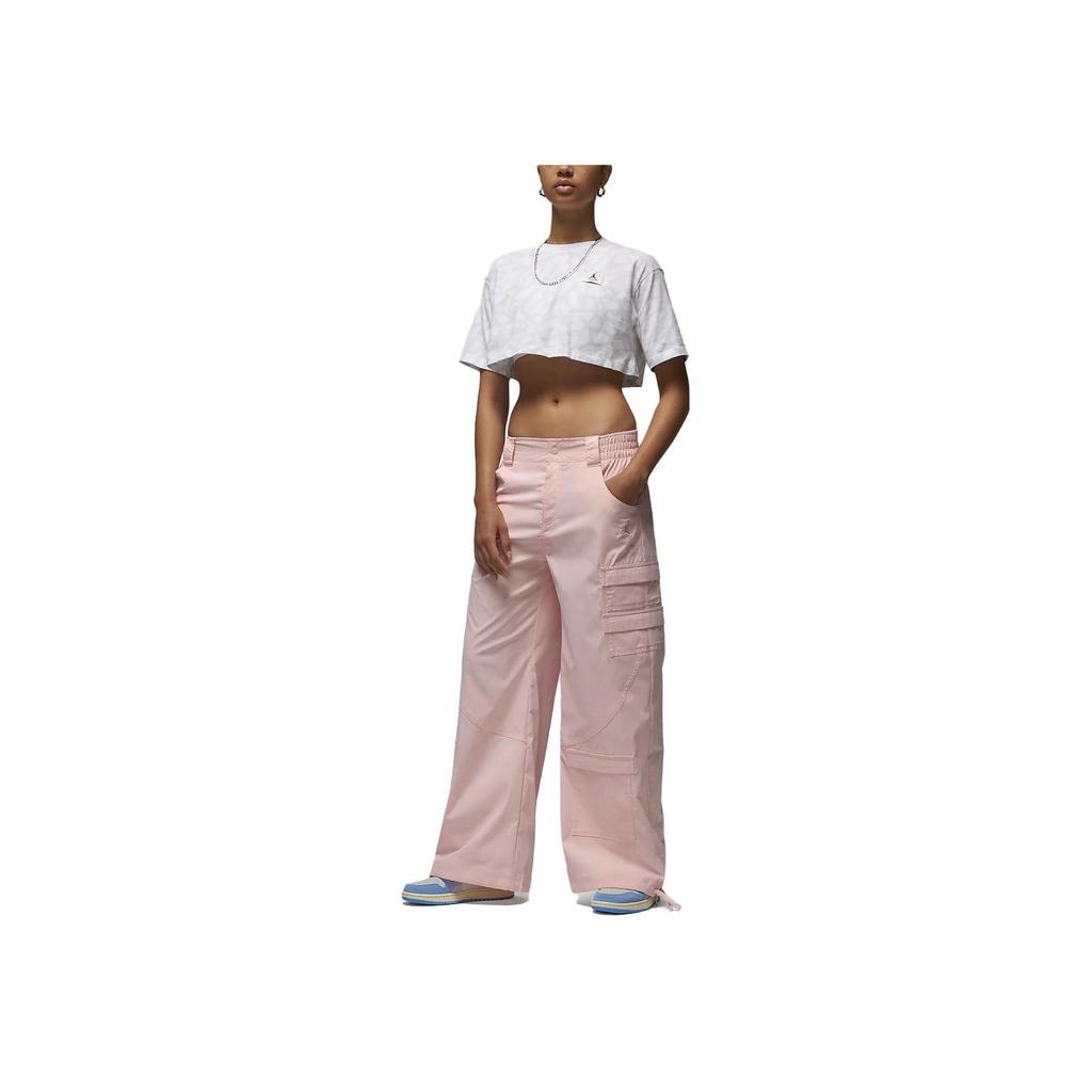 Jordan Chicago Solid Color Loose Wide Leg Casual Брюки женские брюки светло-розовые DZ3350-610