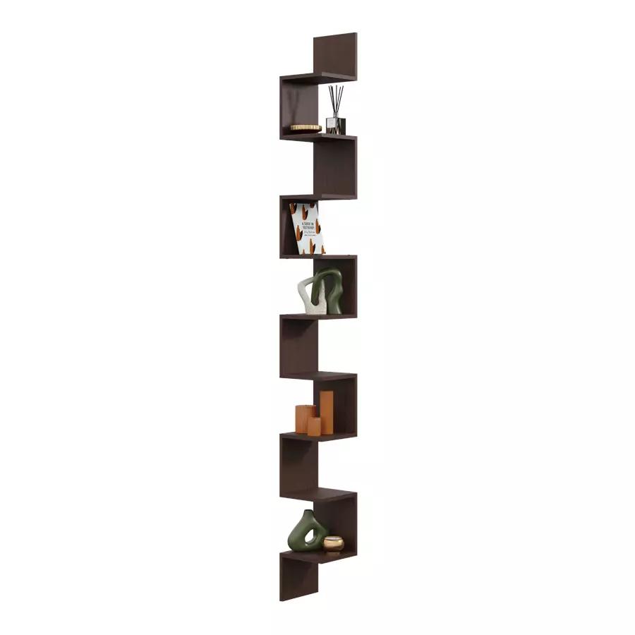 Modern Corner Shelf Hanging Mega - 256cm Sonoma Oak