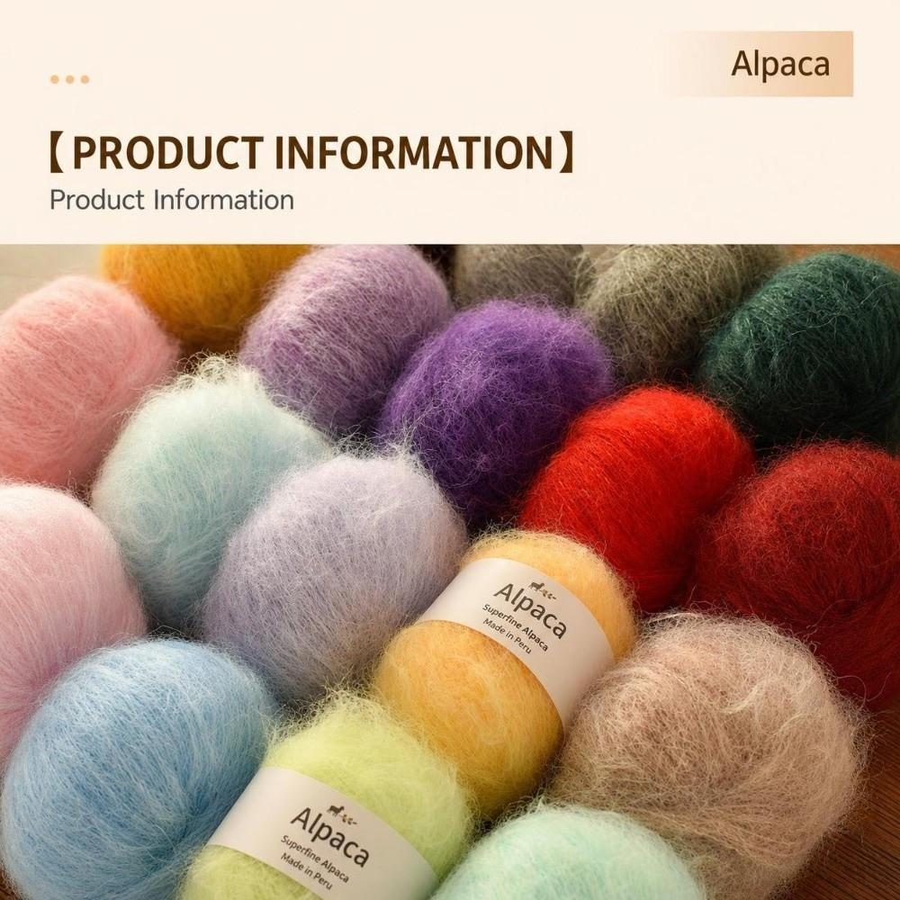 25g Mohair Yarn Soft Fine Thread Plush Yarn New Long Hair Yarn DIY