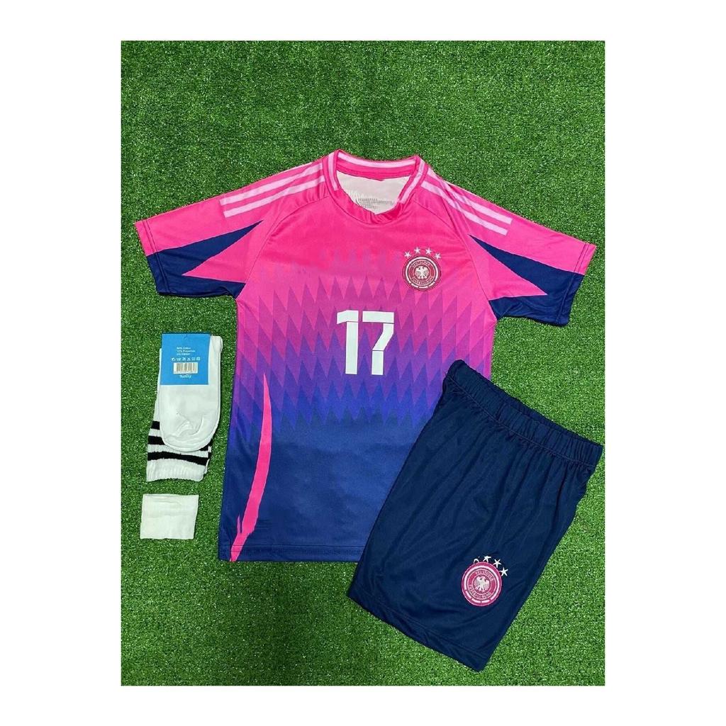 Комплект из 4 выездных детских майок Флориана Вирца на чемпионате Германии по футболу 2024 года