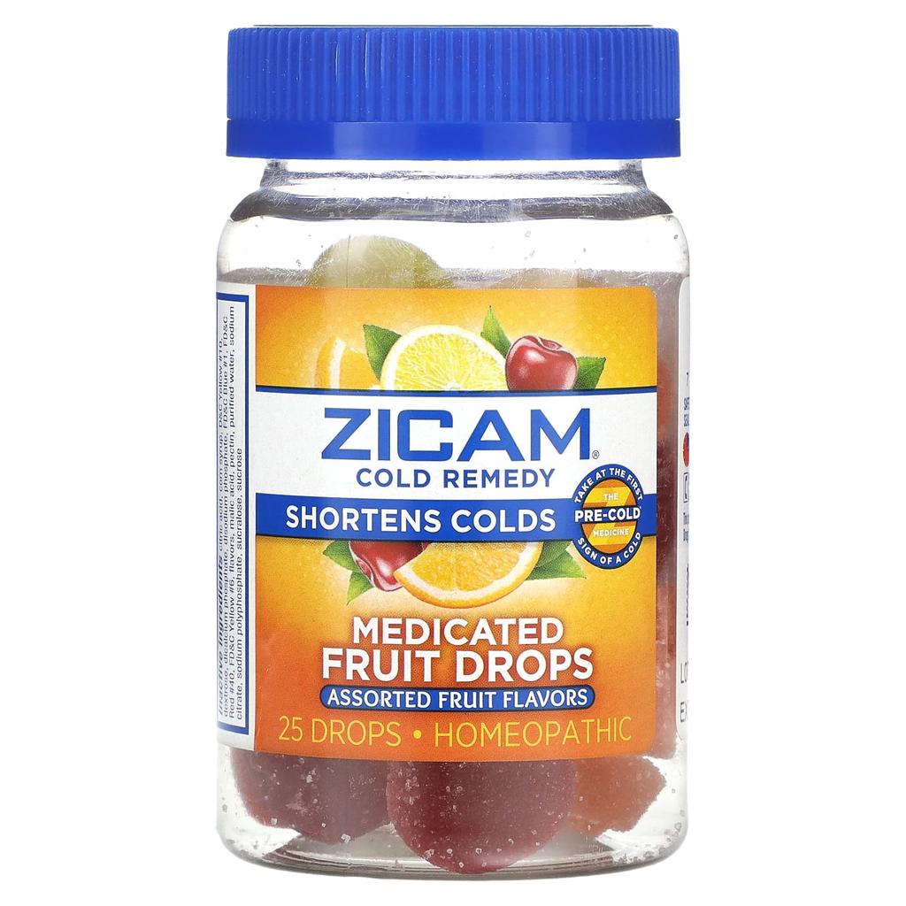 Cold Remedy, Medicated Fruit Drop, Assorted Fruit , 25 Drops