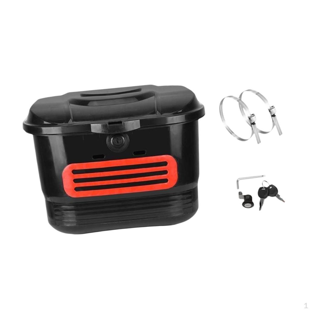 Сумка-корзина для велосипеда, багажник для велосипедов, водонепроницаемый органайзер для хранения с замком и ключами для