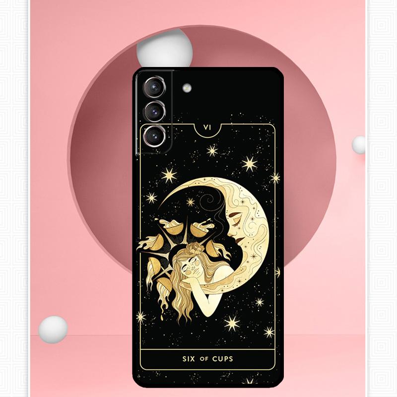 Witches Moon Tarot Mystery Totem Cover For Samsung Galaxy S23 S24 Ultra S8 S9 S10 S22 Plus Note 10 20 Ultra S20 S21 FE Case