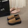 Single Shoes Women's Fall Retro Commuter Hundred with Thick Bottomed Lefou Shoes Fashionable Spring and Fall