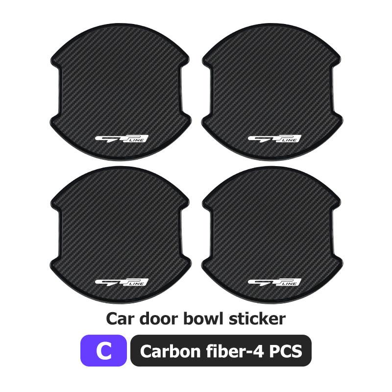 ABCDFZ 1 Car Door Handle Bowl Protective Sticker Doors Handle Anti-collision Strip For KIA Rio K5 K2 Sportage Ceed Sorento Picanto