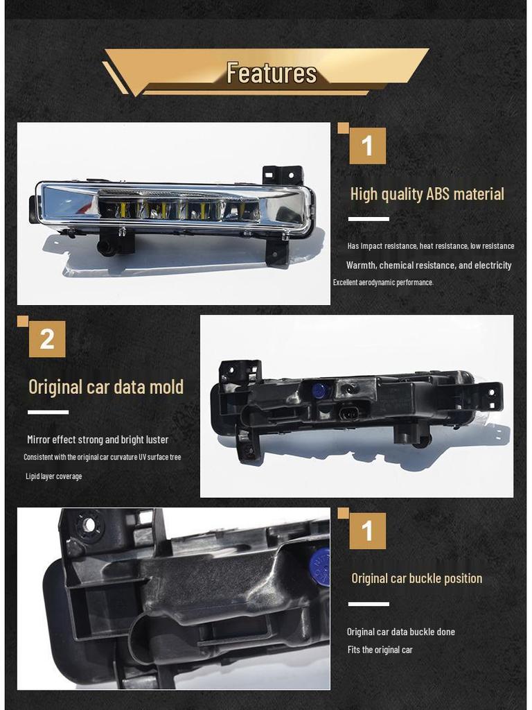 BMW 5 Series G38 Front Fog & Daytime Running Light Combo