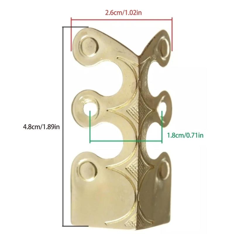 Traditional Aesthetic Elegant Copper Corner Protectors with Chinese Antique Design for Preserving Furniture Edges Corner