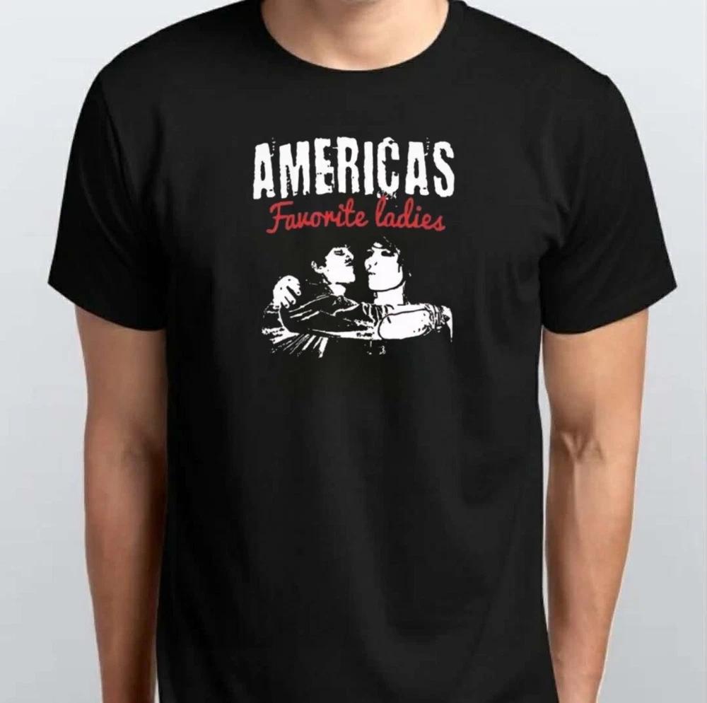 Любимая женская графическая унисекс футболка Америки S M L XL XXL 3 4 XL Черная