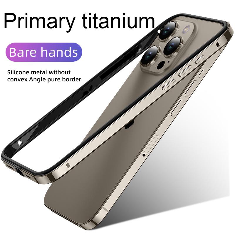 Hybrid Silicone Frame Aluminum Metal Phone Case For iPhone 17 16 15 14 13 12 Pro Max Better Heat Bumper