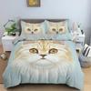 Пододеяльник с изображением канадского сфинкса и кошки King Queen Lovely Pet Kitty, комплект постельного белья для детей, подростков и взрослых, с милым животным, мягкий полиэстеровый пододеяльник