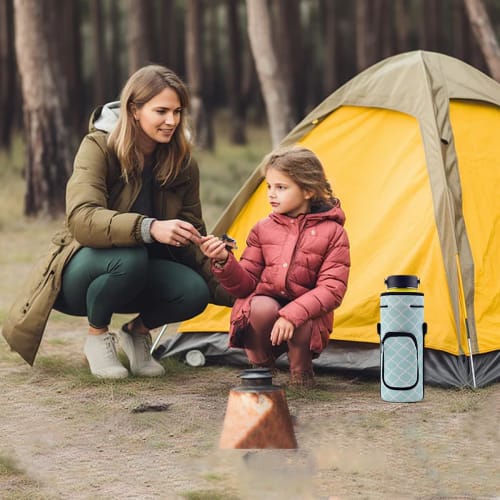 Kuymquat Water Bottle Case, Insulated, Keeps Water Cold and Warm, 1000ml/1200ml, Neoprene, with Adjustable Shoulder Strap, Fits Bottles Up to 9cm Diam