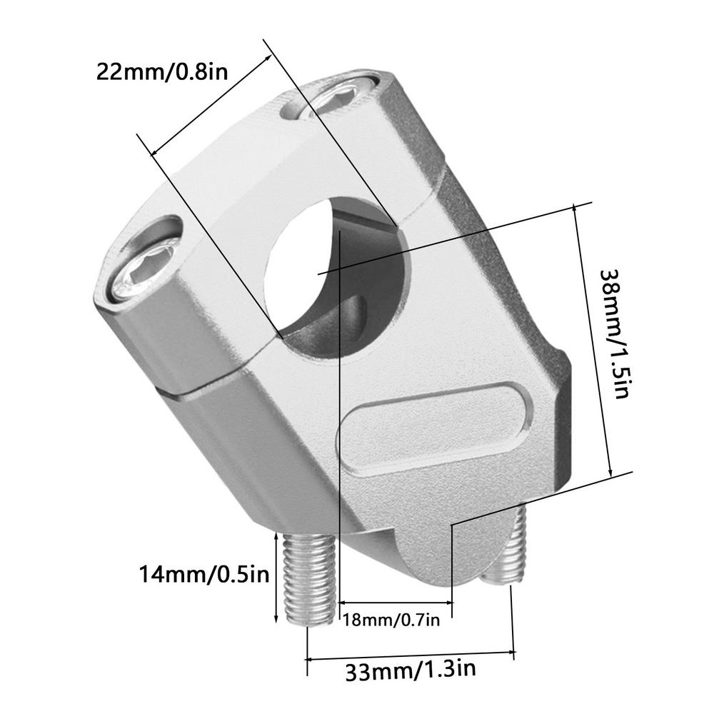 Универсальные подъемы руля 22 мм подъемы руля зажим для мотоциклов мотокросс повышение зажим крепление принадлежности для мотоциклов