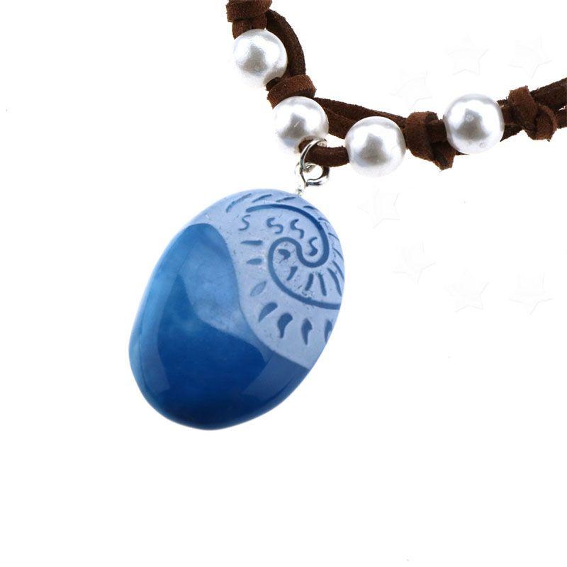 Костюмное ожерелье Моана Косплей Реквизит Принцесса Сердце Те Фити Ожерелья Девочка