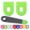 1 Pair Crank Boot Soft High Flexibility Tear Resistant Protective Silicone Vibrant Color Crankset Cover for Bike