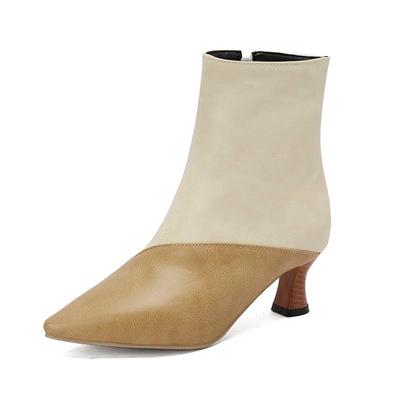 Полиуретановые осенне-зимние туфли 47 размера 48 размера 49 размера 50 Сексуальные ботинки с квадратным носком, разноцветные, сохраняющие тепло ботильоны