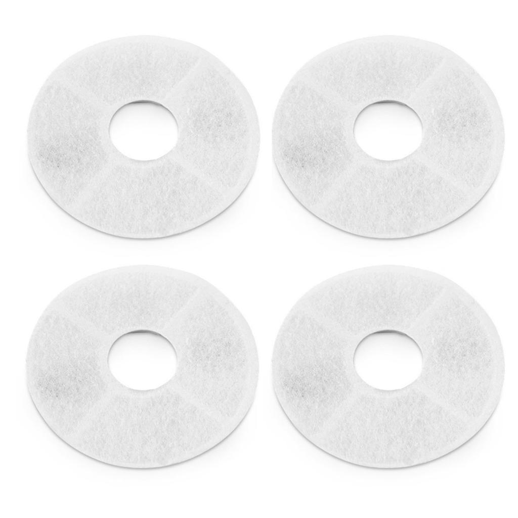4pcs Cat Water Fountain Filters Activated Carbon Resin Round Replacement Multi Triple Water