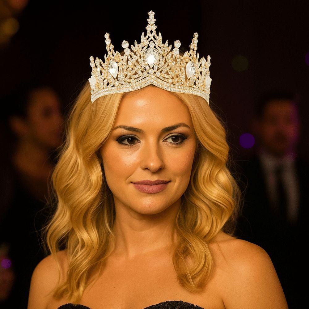 Украшения для волос Барочные Королевские Тиары Роскошная Корона Принцессы Изысканный Свадебный Головной Убор для Женщин Девушек