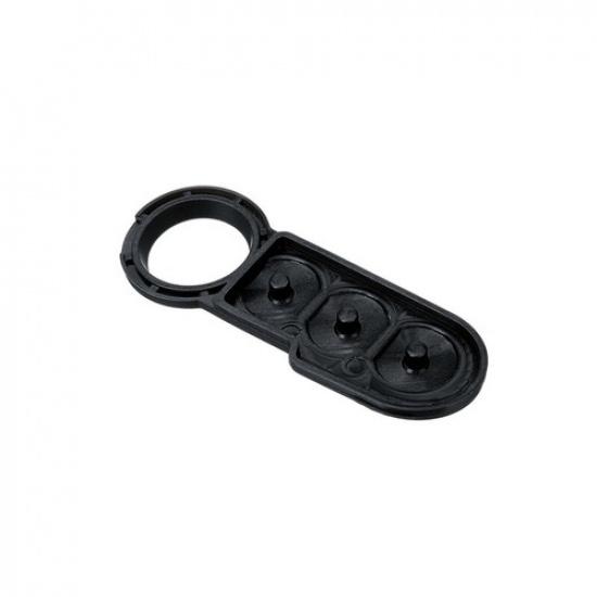 3 Button Black Remote Key Fob Rubber Pad For Fiat 500 Abarth Panda Punto Bravo