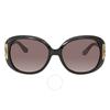 Ferragamo Brown Gradient Oval Sunglasses Sf668 001 57 Sf668s 001 57