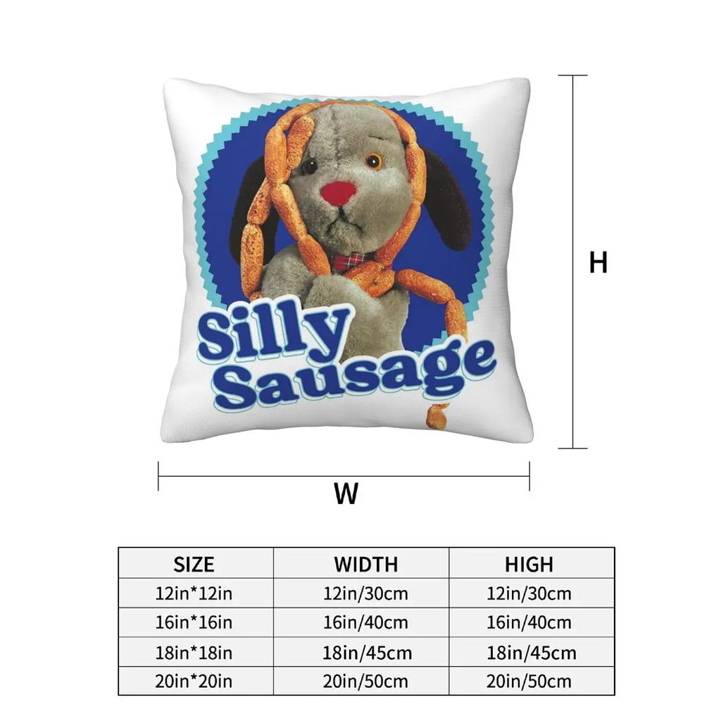 Sooty Sweep Silly Sausage 2 Pcs Square Pillowcase Pillow Cover Cushion Decor Comfort Throw Pillow For Home Sofa
