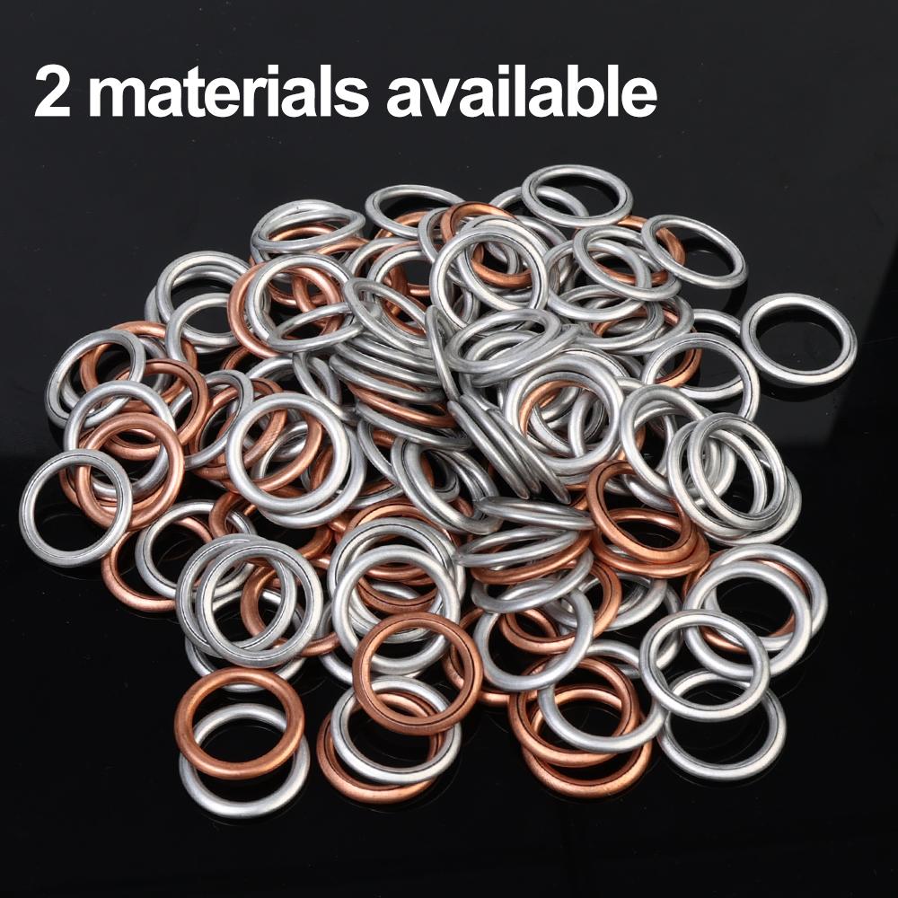 Car Pan Oil Drain Gasket Extruded Washer Oil Drain Plug Washer Car Engine Oils Pan Screw Gasket Washers Automotive Accessories