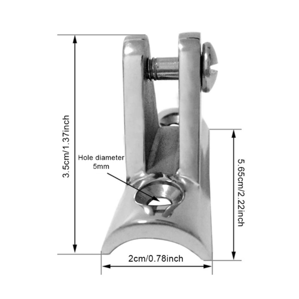 Stainless Steel Marine Hardware Concave Base Mount Deck Hinge Boat Accessories Marine Boat