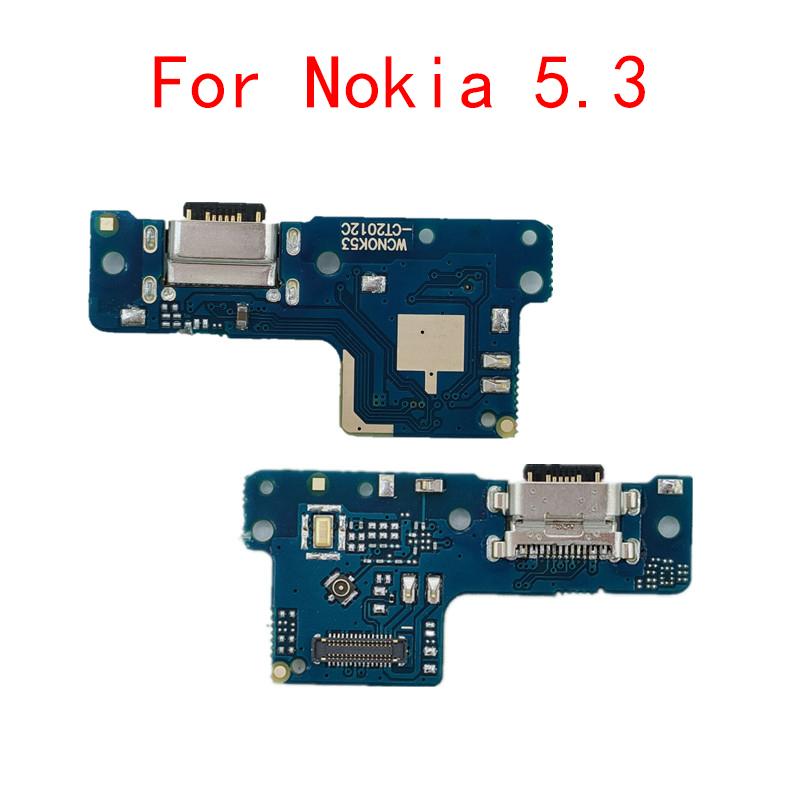 USB Charging Charger Dock Port Board With Microphone Mic Flex Cable For Nokia 5.3 TA-1223 TA-1234 1227 1229 / 7..2 TA-1196 1200