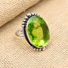 Lavish Peridot Gemstone Handmade 925 Sterling Silver Ring Jewelry