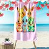 Cute Pokemon Print Beach Towel, Large Soft Quick Dry Towel for Beach Camping Swimming