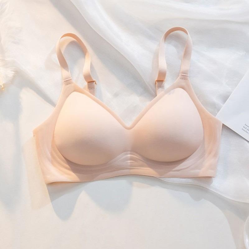 Бесшовный бюстгальтер пуш-ап для женщин: Мягкая, Беспроводная Поддержка против Провисания для Маленькой Груди
