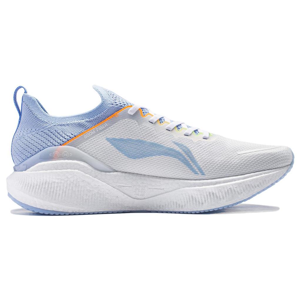 New LINING YueYing 3.0 Pro Running Shoes Men Low Top Standard White/Glacier Blue ARHU001-1